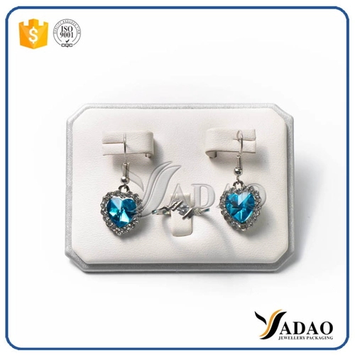 lacquer/Leather/velvet wholesale For exhibition and showcase display design OEM/ODM jewelry ring/wedding earring/jade/gem display stand frame material