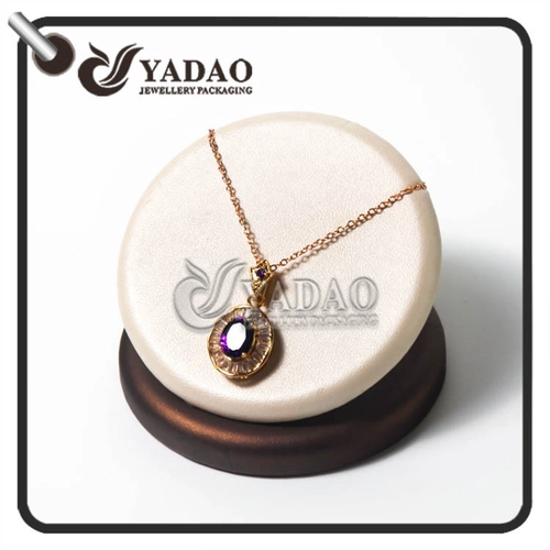 new born special delicate beautiful creative pie shape jewelry display made by leatherette paper for pendant