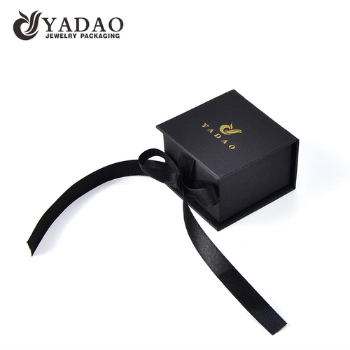 papierbox ring box schmuck mit band und individuellem farblogo