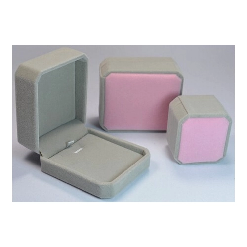 scatola di plastica di copertura in velluto personalizzare finitura gioielli ciondolo box gioielli scatola di imballaggio di plastica di alta qualità