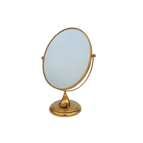 wholesale fashionable silver or gold or bronze standing mirror for dressing table or jewelry shop