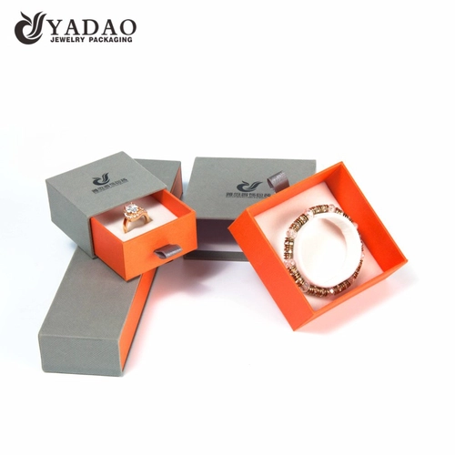 wholesales paper drawer box ring packaging box sponge ring slot jewelry storage box Christmas gift box