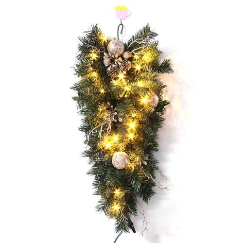 24" Water drop shape Led light christmas garland