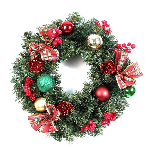 grinalda de 45cm agulha de pinheiro de Natal