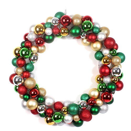 Grinalda de bola grande plástico decorativo Natal 60cm