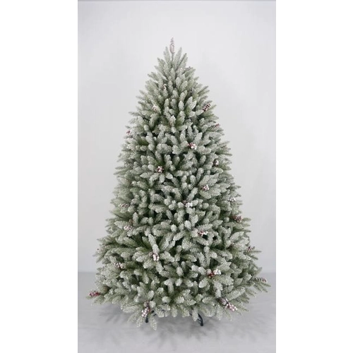 7.5FT LED artificial flocked christmas ficus trees