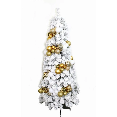 Bethlehem Lights 6.5' Hudson Flocked Christmas Tree