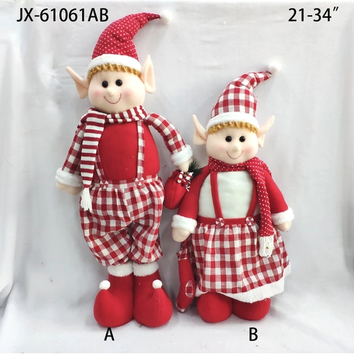 Christmas gift ornaments tree hanging plush santa claus doll Christmas elf