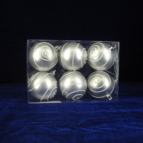 Eccellente qualità di plastica ornamento natale palla decorativa