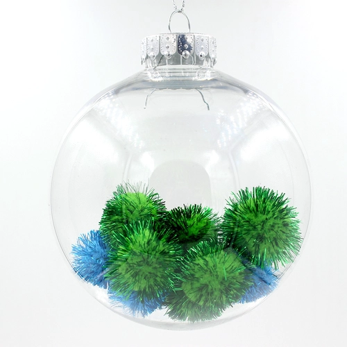 Elastyczne PET Clear Boże Narodzenie Ball