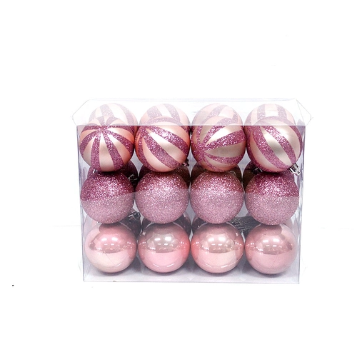 Good Quality Hand-painted Christmas Plastic Ball Ornament