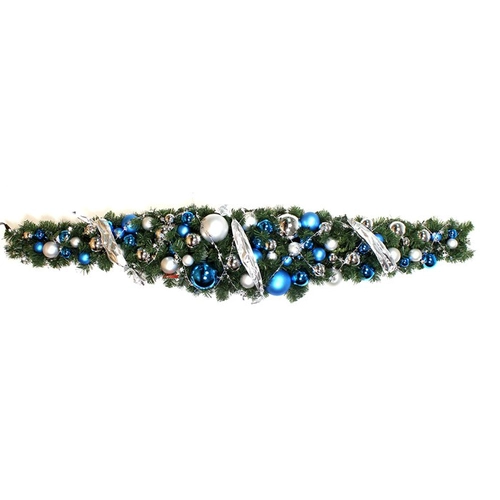 Holiday decorated christmas garland