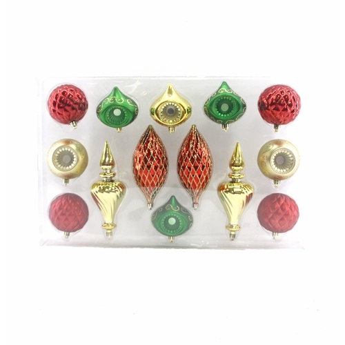 Hot selling promotional plastic christmas ball set