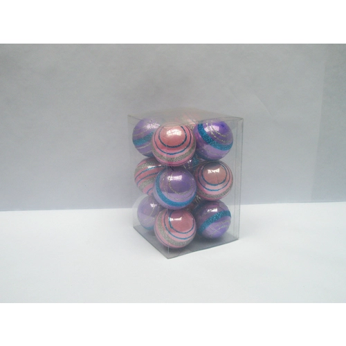 Palla di Natale \"in box\" multicolor ornamento