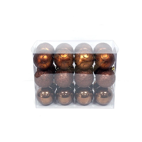 New Design Painted Xmas Plastic Ornament Ball