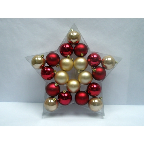 Sfera di plastica ornamentale natale decorazioni