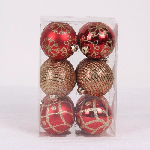Plastikowe Xmas piłki Kępa Ornament