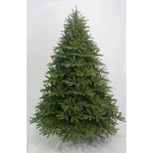 Pre decorated artificial flocked metal christmas tree