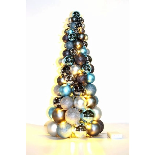Shatterproof Plastic Battery Operated Outdoor Christmas Ball tree