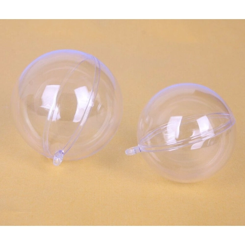 Qualidade superior Natal bola de plástico transparente