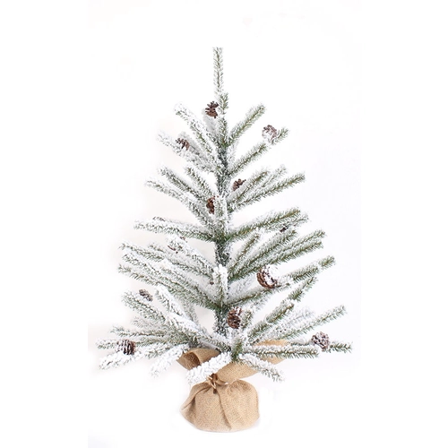 Unique slim mini tabletop artificial christmas trees
