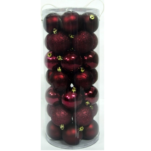 Bola de Natal de plástico decorativo por atacado