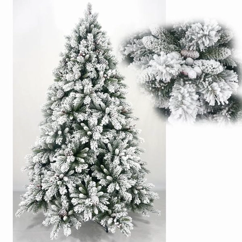 卸売装飾 Floked 雪フィギュア人工的なクリスマス ツリー