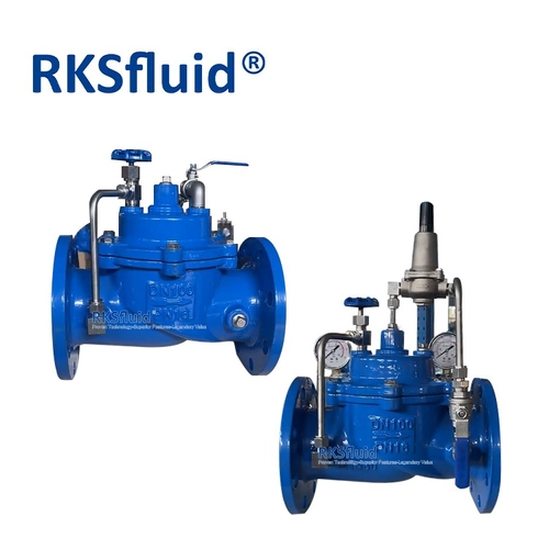 China 200X PN16 DN100 ductile iron water pressure reducing control valve manufacturer