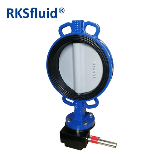 BUNA-N seat butterfly valve ductile iron disc wafer butterfly valve