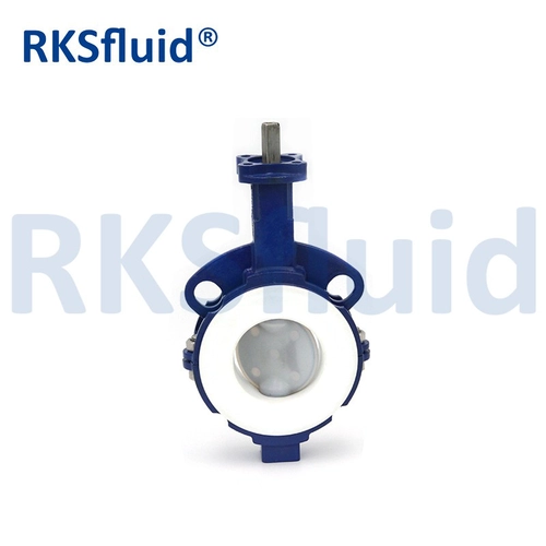 China Chinese butterfly valve PTFE DN65 2.5IN PFA wafer lug