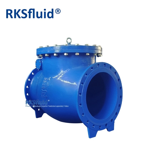 China Chinese Manufacturer Suppliers Ductile Cast Iron DI Flange End Swing Disc Check Valve DN450 PN10 PN16 for Water Treatment manufacturer