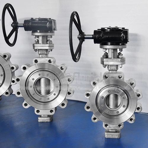 Cinese industriale ad alte prestazioni Valvola a farfalla API 609 DN350 Acciaio inossidabile SS304 Triplo offset Occentrico Valvola farfalla PN16 PN16