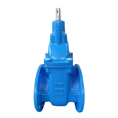 PN10 PN16 GGG50 Ductile Cast Iron Gate Valve BS5163 วาล์วประตูโลหะนั่งสำหรับการบำบัดน้ำ
