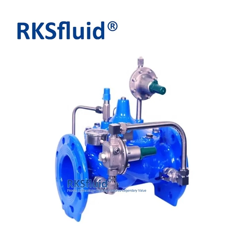 الصين RKSfluid K2FB صمام تخفيض الضغط مع تدفق صغير بالمرور الصانع