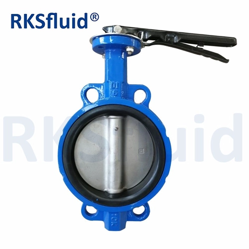 Resilient epdm seated handle wafer centered bfv disc 3 in butterfly valve price