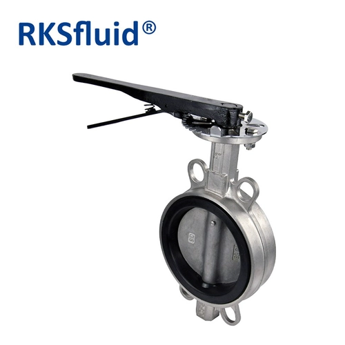 Edelstahl -Wafer -Wafer -Schmetterlingsventilhandschanflederalgetriebe Schmetterlingsventile DN200