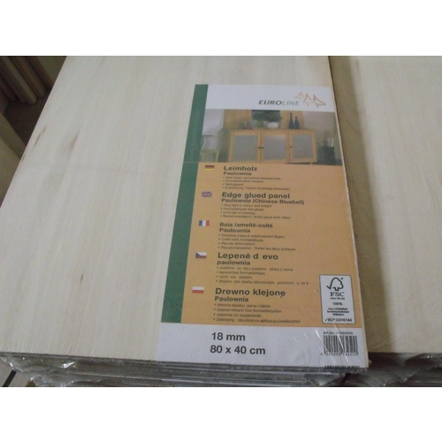 shrink wrapped with individual leaflet paulownia edge glued panels for DIY in supermarket