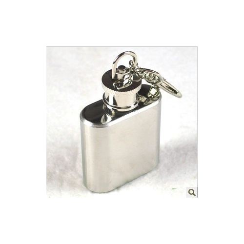 China Stainless Steel Mini Hip Flask with Clip manufacturer