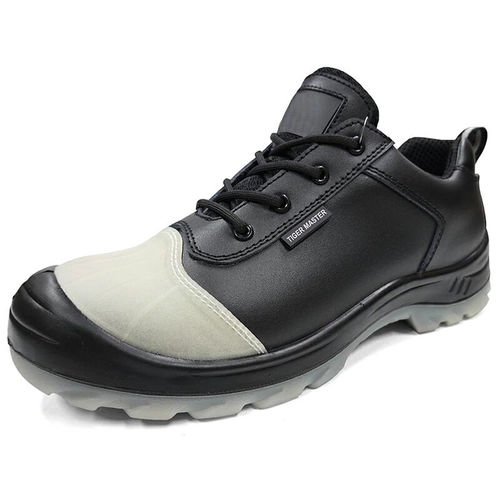 China SJ0250L CE zelflichtende stalen neus voorkomt lekke leren werkschoenen voor heren fabrikant