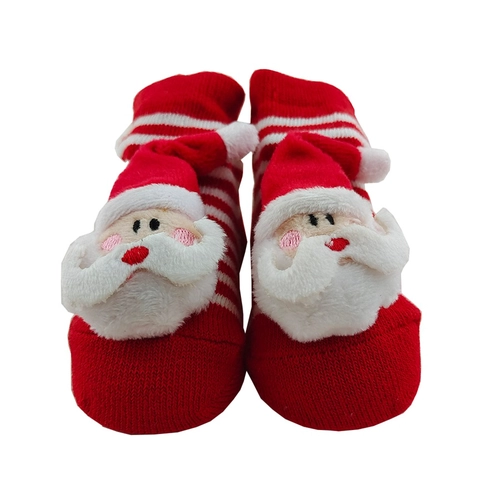 Fabbrica dei calzini di cotone del bambino 3D, fornitore di calze di natale neonato fornitore, fabbricante dei calzini 0-6 mesi