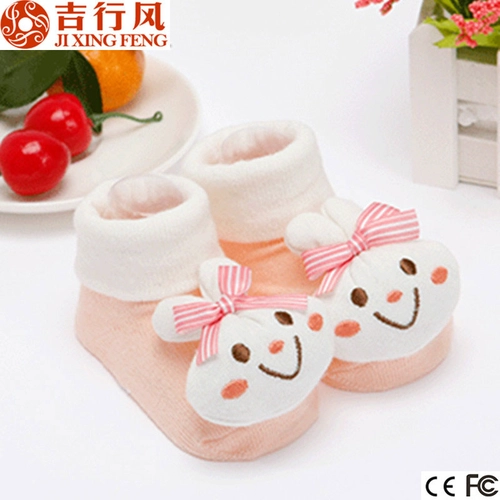 China socks manufacturer wholesale custom popular rabbit unisex cute anti skid baby socks