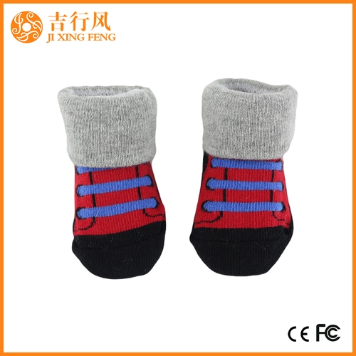 bébé mignon conçu chaussettes fabricants en gros personnalisé chaud vente bébé chaussettes
