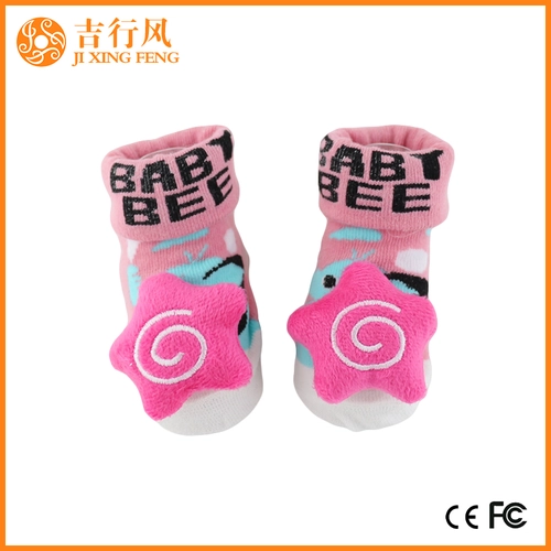vente chaude bébé chaussettes fournisseurs Chine dessin animé personnalisée coton nouveau-né chaussettes