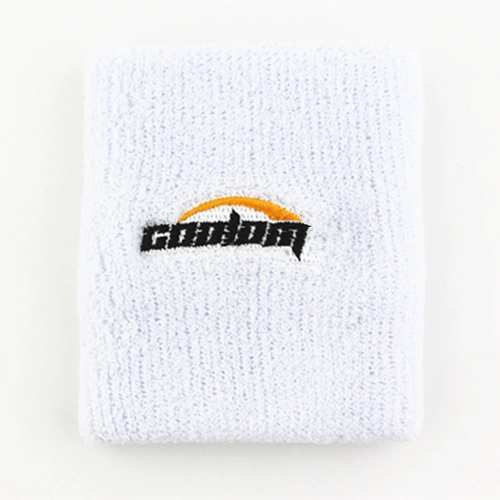 wholesale custom embroidery logo sport cotton wristband,made in China