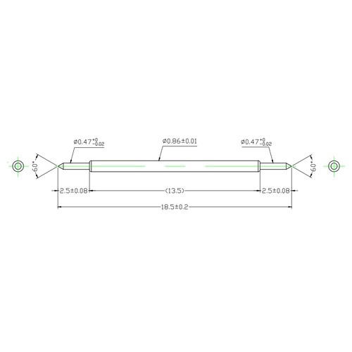 Sonda de prueba BGA de alta calidad, pin pogo de doble cabeza
