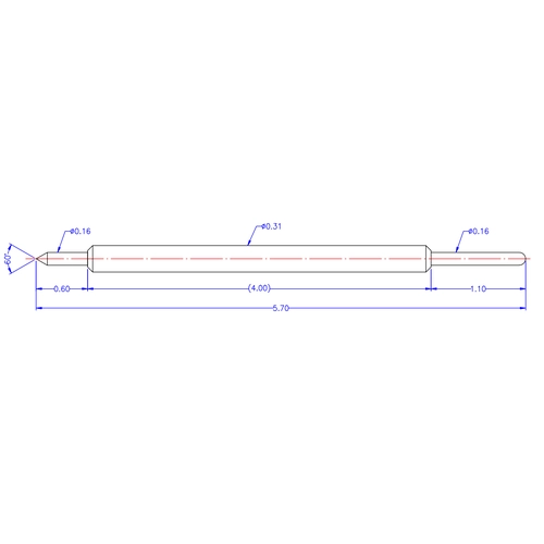 Sonda de prueba BGA con pasador de doble cabeza de fábrica de Zhejiang