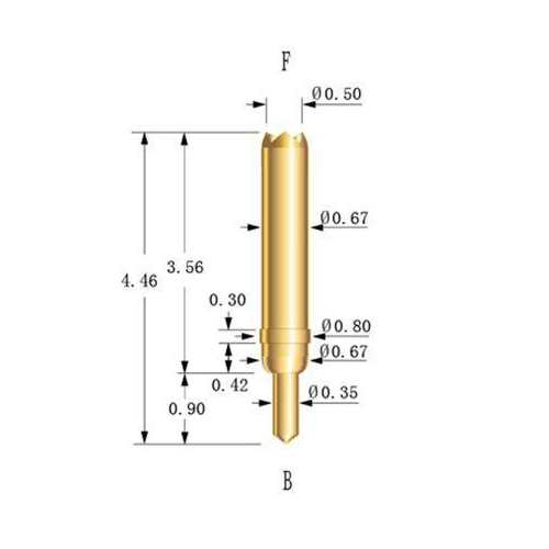 China Hot Export 4.46mm Test Probe Pin with Double Head manufacturer