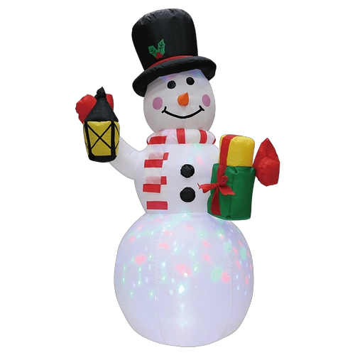 Senmasine Boneco de neve de Natal inflável interno e externo para decoração de quintal com luzes LED