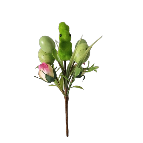 China Senmasine Easter Egg Picks With Artificial Leaves Flowers Rabbit Carrot Decoration 9/10/11/12/14/15 Inch manufacturer