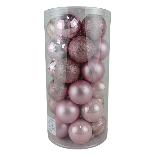 Senmasine 30pcs pink Christmas balls for holiday xmas indoor home party hanging decoration ornaments 60mm